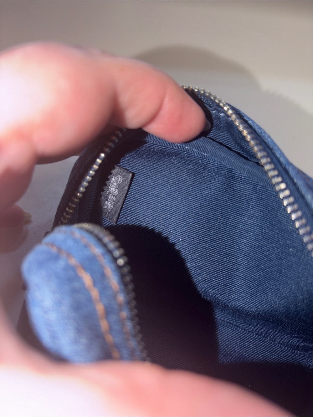 Coach denim pouch wrislet - Picture 7 of 9